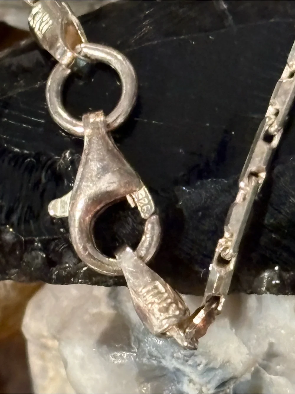 Sterling Silver Box-Link Necklace - Silver